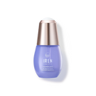 A bottle of customised CLEARER DAYS Anti-Blemish Serum by IREN Shizen, a Japanese skincare brand, on a white background. 